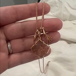 Kendra Scott Rose Gold Pendant Necklace